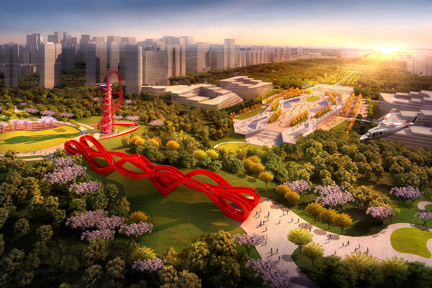 重庆空港新城S分区城市公园系统